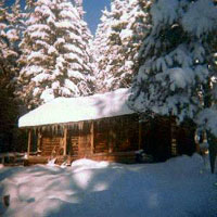 The Cabin and beautiful Montana Snow