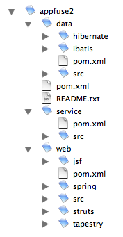 AppFuse 2 Structure