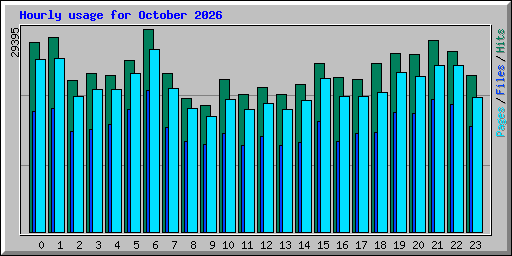 Hourly usage for October 2026
